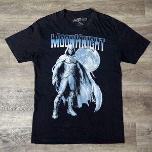 Moon Knight Black T Shirt Size Medium Original Marvel Merch Blue Logo